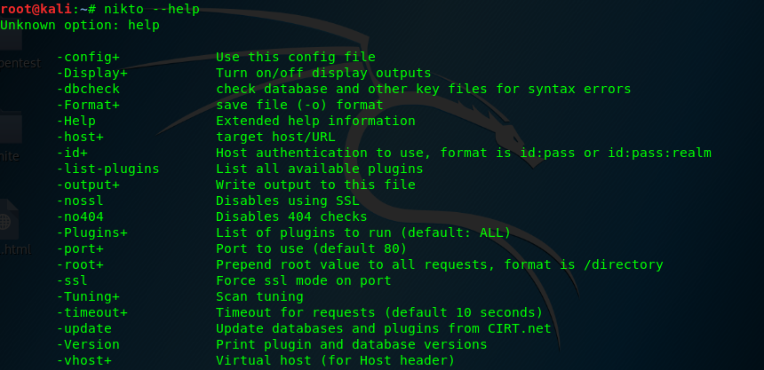nikto help