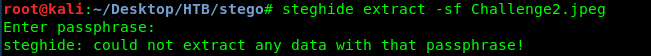 steghide fail